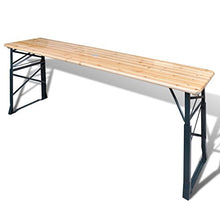 Festnight Tavolo Pieghevole da birreria 179x50x75/105 cm in Legno di Pino