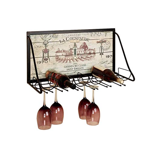 LHQ-HQ Bottiglia di Vino Wine Rack Rack delle Famiglie a Parete Wine Rack, Metallo, Vetro Vino Rack Fashion Wine Rack Bar Soggiorno Sala da Pranzo