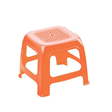 H-M-Shelf Sgabello da Bagno Impermeabile Antiscivolo Sgabello Doccia per Uso Domestico Sgabello di plastica Addensato Sgabello Cambio Sgabello 28x28x24cm (Color : Orange)