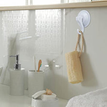 Relaxdays Ganci a Ventosa Forte, Set da 12 Appendi Accappatoi, 2 kg di Carico Ognuno, Appendi Accappatoio XL, Bianco