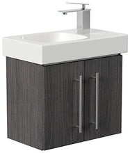 emotion Mobili da bagno con lavabo Geberit Icon XS, 53 cm, a destra, antracite con venature