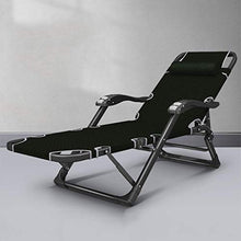 SHUAIIJUAN Sedia per il tempo libero domestico A scomparsa Sunlounger Beach Bed Reclining Culla Giardino regolabile in 5 posizioni Patio Lounge Poltrone for Outdoor escursionismo 441lbs campeggio di s