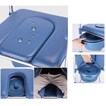 HUOQILIN Sedia da Bagno Doccia con Schienale Elder Disabili Sgabello per Disabili Disabilità Blu