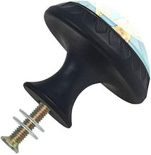Modello di farfalla giallo di volo libero blu Pomelli per Porta Set di 4 Pomelli per Mobili Manopole per Cassetti Cucina Armadio Vetro