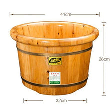 YZ-YUAN Home Relax Cedar Foot Bath Spa Home Lavabo in Legno Botte di Legno (Tonda)