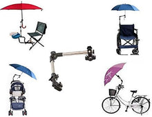 KIKILIVE Ombrello Versa Brella per tutte le posizioni con morsetto universale, ombrello da bicicletta, con clip per ombrello