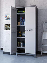 Keter Armadio Alto Titan con Ripiani Regolabili, Grigio, 80 x 44 x 182 cm