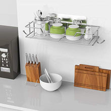 Mensola angolare per doccia con gancio, senza foratura, per vasca da bagno, con staffa di aspirazione, organizer da cucina, in acciaio inox