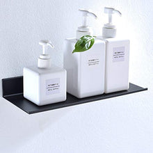 Yardwe Mensole da Bagno a Parete per Il Bagno Nero Porta Sapone per Doccia Scaffale da Cucina Scaffale da Bagno con Caddy Organizer (50cm)