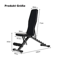 PUCHIKA Panca per sollevamento pesi, panca regolabile, panca pieghevole per allenamento completo del corpo, pressione panchina