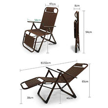 Viqie Patio in Rattan Estivo Chaise Longue Balcone della casa Sedie a Sdraio Piscina Sedie a Sdraio Portatili Fatte a Mano Giardino Esterno Sedia a Sdraio Pieghevole (Color : B)