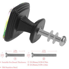 pavone 4 PCS Pomelli per Porta, Pomolo per Mobile, Pomelli per Mobili con Viti, Maniglia per Armadietto, Pomelli per Porta, Pomelli per Cassetti per Porta, Armadio, Cassetto e Credenza