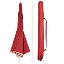 VERDELOOK Ombrellone Spiaggia in Nylon con palo in Metallo Verniciato, Diametro 180 cm
