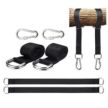 Xatan Kit Appeso Altalena, Cinghie appese oscillanti da 150 cm Facili da installare con moschettoni con ghiera di Sicurezza, Supporto Fino a 2200 libbre per altalene, amache attività all'aperto