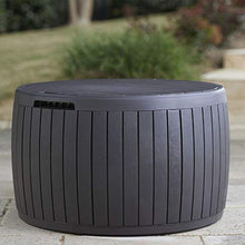 XLLLL Cassapanca da Esterno Box Contenitore per Rifiuti in Plastica da Giardino Scatola per Ricevimenti All'aperto Tavolo per Ricevimenti Rotondo Negozio da Banco Impermeabile