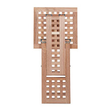 Relaxdays 10021328 Tavolino da Salotto, Pieghevole, Legno Noce, Quadrato, HxLxP: 40,5 x 33 x 33 cm, Marrone Chiaro