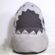 RRAN Sedile per Bambini Pigro Couch Carino Small Animal Shark Bean Bag Balcone Singola Scoperta E Sedia Dell'interno Pigro Lounge A-46 * 80 * 65cm