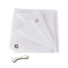 Panno Ombra Bianco Coperchio di Protezione Solare con Occhielli 80%, Baldacchino Estivo con Paralume per Patio/Coperta (Invia Corda 5M) (Size : 1x1m)