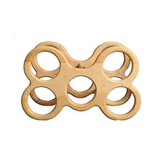 BENOHAOH Ornamenti in Legno Creativo e Vino Ornamenti, Creative Home Soggiorno del Vino Espositore per Vino, scaffale per Vino Semplice (Size : 34 * 21 * 16.5)