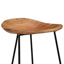 Sgabelli da Bar 2 Pezzi Sala da Pranzo Cucina Sgabelli da Pub Stile Industriale 41x36x76 cm Barbar in Legno massello di Acacia