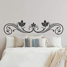 Adesivi per testiera del letto, T-MK320, 34 x 140 cm, colore: Nero