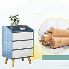 Comodino Comodino Shelf Assembly gabinetto Comodino Piccolo Comodino contemporanea (Color : Blue, Size : 37x30x60cm)