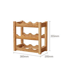 GAGP Portavini Titolare Esporre Tabella Free Standing Rustica di Legno Rack Pieghevole di Legno Vino Rack controsoffitto Decor Organizer per Qualsiasi bancone o Cantina