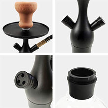 GSYH Alluminio Hookah Set, 35Cm Shisha Tubi Completi Fumatori Tubo di Acqua per Il Partito di Sala,Nero