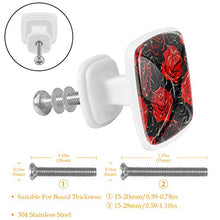 Modello rosa 4 PCS Pomelli per Porta, Pomolo per Mobile, Pomelli per Mobili con Viti, Maniglia per Armadietto, Pomelli per Porta, Pomelli per Cassetti per Porta, Armadio, Cassetto e Credenza