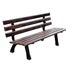 GaoF Panchine in ghisa per Cortile Esterno, Panca da Giardino per Esterni in Legno massello Anti corrosivo, Panchine per Portico per mobili da Esterno, Carico 660 libbre/ospitare 2-4 Persone