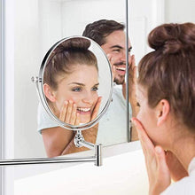 WZDD Specchio Ingranditore da Parete Bagno, Specchio per Trucco con Luce LED E Ingrandimento 1x / 5X, Specchio Cosmetico per Il Bagno