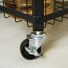 LYM &ripiano di stoccaggio Carrello da Cucina Scaffale Mobile Scaffale di stoccaggio Multistrato Scaffale di stoccaggio for Soggiorno unità di scaffalatura -3 Livello Scaffale di Finitura