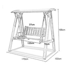 DGHJK Altalene per Portico Adulti Mobili da Patio Altalena da Portico Sedia Altalena per Esterni Panca Set Perfetto per Patio, Giardino, Portico e Bordo Piscina