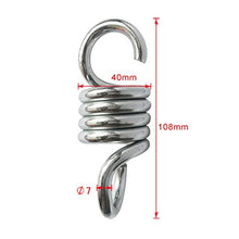 Yundxi Fissaggio per Amaca Hook, capacità di carico 300 Kilogram - in Acciaio Inox Amaca Sedia Hanging Kit Soffitto Montare Molla Girevole Gancio Snap Accessori