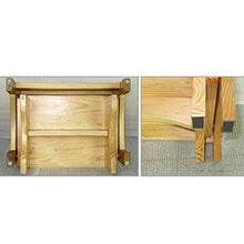 AJH Sgabello per Bambini Sgabello Osman Sgabello ascendente in Legno massello Sgabello con Scala Sgabello Antiscivolo per Bagno Poggiapiedi Poggiapiedi Sgabello a Due gradini