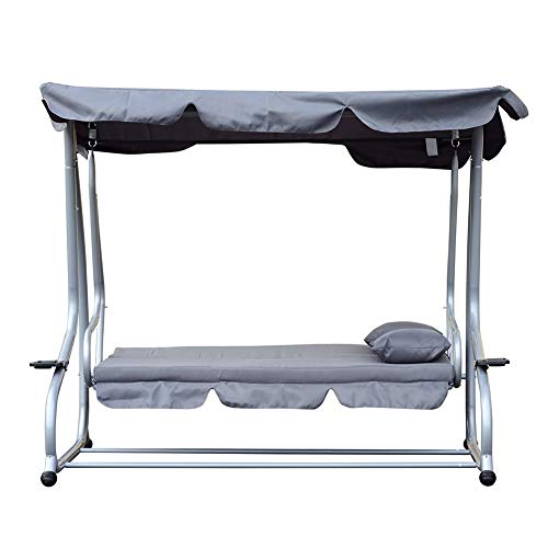 ZYFWBDZ 3 posti Altalena da Giardino Outdoor Patio Hammock Panchina