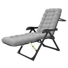 Sywlwxkq Sedia Relax da Ufficio da Balcone Sedia da Giardino reclinabile Extra Larga Grigia per Adulti Sedia Portatile Pieghevole in Metallo Resistente, sedie a Sdraio, Sedia a gravità Zero