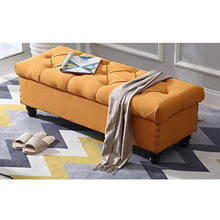 LXESWM Pouf Panca Ottomana Stoccaggio Ottomano con Flipping Coperchio Scarpe Banco Poggiapiedi Pieghevole Bagagli Petto di Archiviazione Pouffe Storage Box Bed Fine Sgabello Divano Sgabello