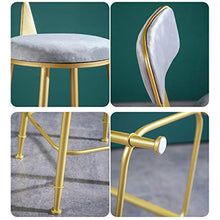 XIN CHANG LWH Sgabelli da Bar, Sedia da caffè con Schienale Sedia da tè con poggiapiedi con poggiapiedi Confortevole Cuscino Anti-Slip Pad Pad Pad Adatto for Ristoranti Cucina Soggiorno