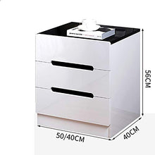 WSJQWHW Comodino Bianco, Piccolo Comodino con 3 cassetti, Camera da Letto Laterale, Comodino Semplice Camera da Letto Moderno Semplice Comodino Comodino Piccolo Armadio di stoccaggio