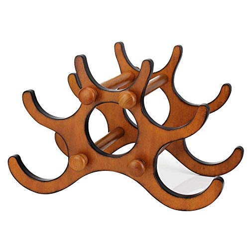 LHQ-HQ 6 Bottiglie Wine Rack, controsoffitto Free-Supporto del banco di stoccaggio del Vino, del risparmiatore dello Spazio di Protezione for Rossi Vini Bianchi