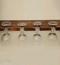 Elegante Portabottiglie da Vino Sottosopra Portabottiglie in Legno Massello Appeso Portabottiglie da Vino per Uso Domestico Soggiorno Portabicchieri Alto Creativo, HJJ