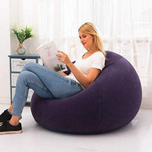 Tongdejing Aufblasbarer Sitzsack Stuhl, faltbare Beflockung Aufblasbare Lazy Sofa Liege Couch Ultra Soft für zu Hause Wohnzimmer Schlafzimmer Dekor Haustier - Arredi Casa