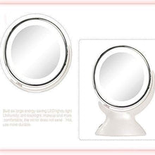 Specchio per il Trucco Illuminato, vanità bifacciale con Luce a LED Naturale Regolabile