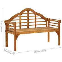 vidaXL Legno Massello di Acacia Panchina da Giardino a 2 Posti Panca Sedile