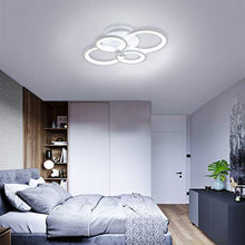 Ganeed Plafoniera moderna, plafoniere a soffitto a LED in metallo acrilico da incasso, lampadario a LED da 36W per soggiorno, cucina, camera da letto, sala da pranzo, bianco freddo 6500K