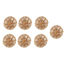 Yardwe 7Pcs di bambù Nido di Uccello Handmade Nido di Uccello con Ganci Colibrì Casa Canarino Rondine Finch di Pasqua Rustico Casa Colonica di Nidificazione Decorazione