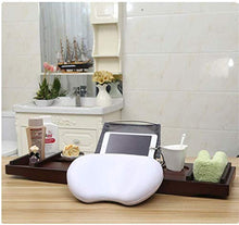 XYNB Ripiano per Vasca Antiscivolo, Carrello allungabile Impermeabile Bianco bambù con Supporto per Bicchiere di Vino e Supporto per iPad/Supporto per Libri/Vassoio per Libri, Adatto per la magg