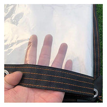 SHIJINHAO Telo Impermeabile Esterno,Grande Tela Cerata Trasparente Impermeabile, Tela Cerata Trasparente Con Occhielli Tela Cerata Spessa, Resistente Ai Raggi UV E Agli Strappi Per Mobili Da Giardino,