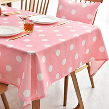 WSJIABIN Tovaglia Decorativa per la casa Tovaglia Rosa Moderna Semplice nordica in Tessuto di Cotone e Lino Piccoli Punti freschi tovaglia da tè Impermeabile